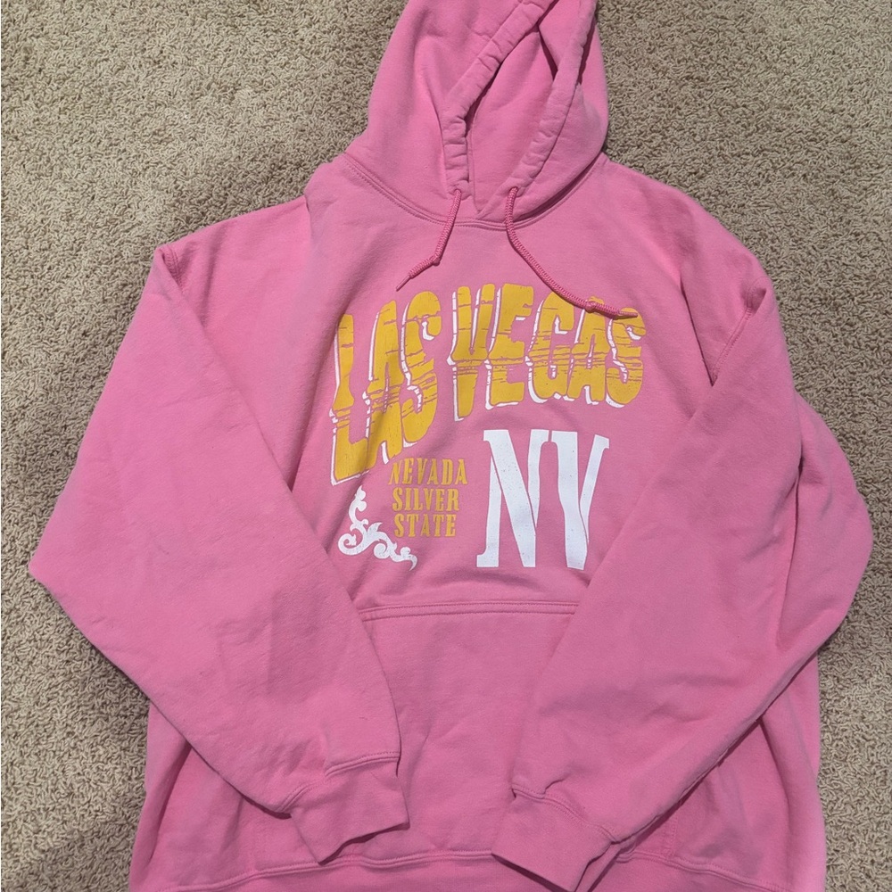 Pink Las Vegas Graphic Hoodie